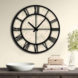 Wallity Reloj Decorativo de MDF Multicolor 50 cm